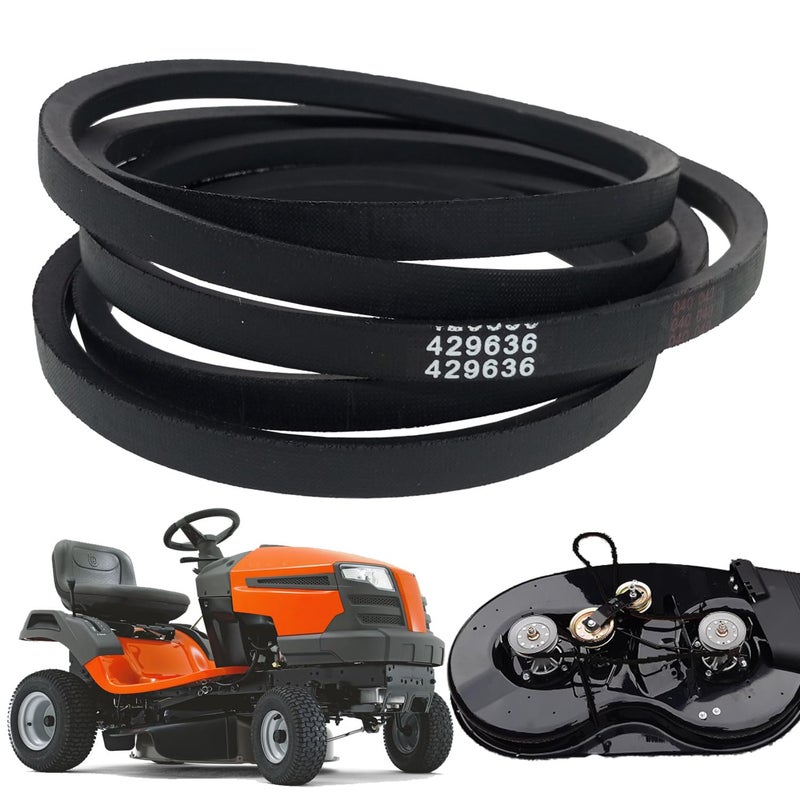 IKSI fits 429636 Craftsman Mower Deck Belt Replacement 1/2"X101" for Craftsman Husqvarna Poulan 532429636 197253 532197253 YS4500 T2200 DLS 3500 AYP 197253 - Image 1